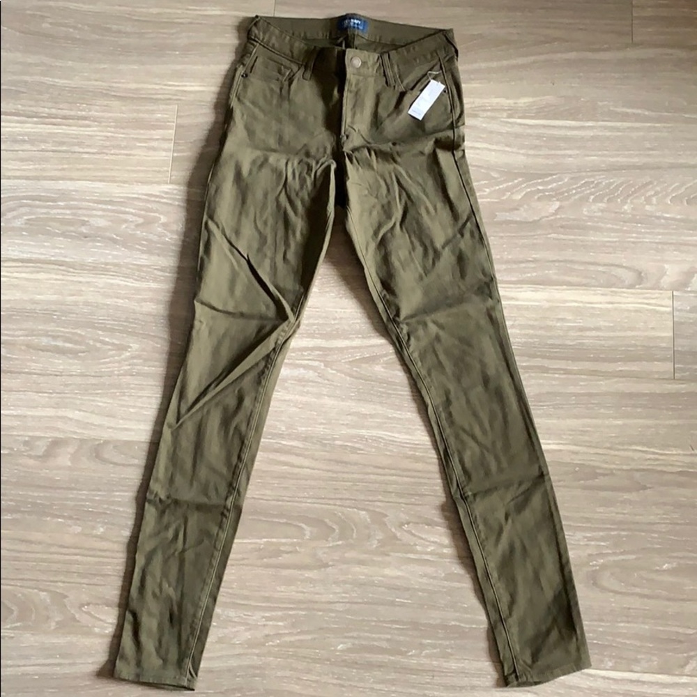 Green Old Navy Rockstar skinny jeans NWT
